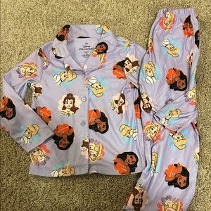 Girls Disney Princess Pajamas Size 6